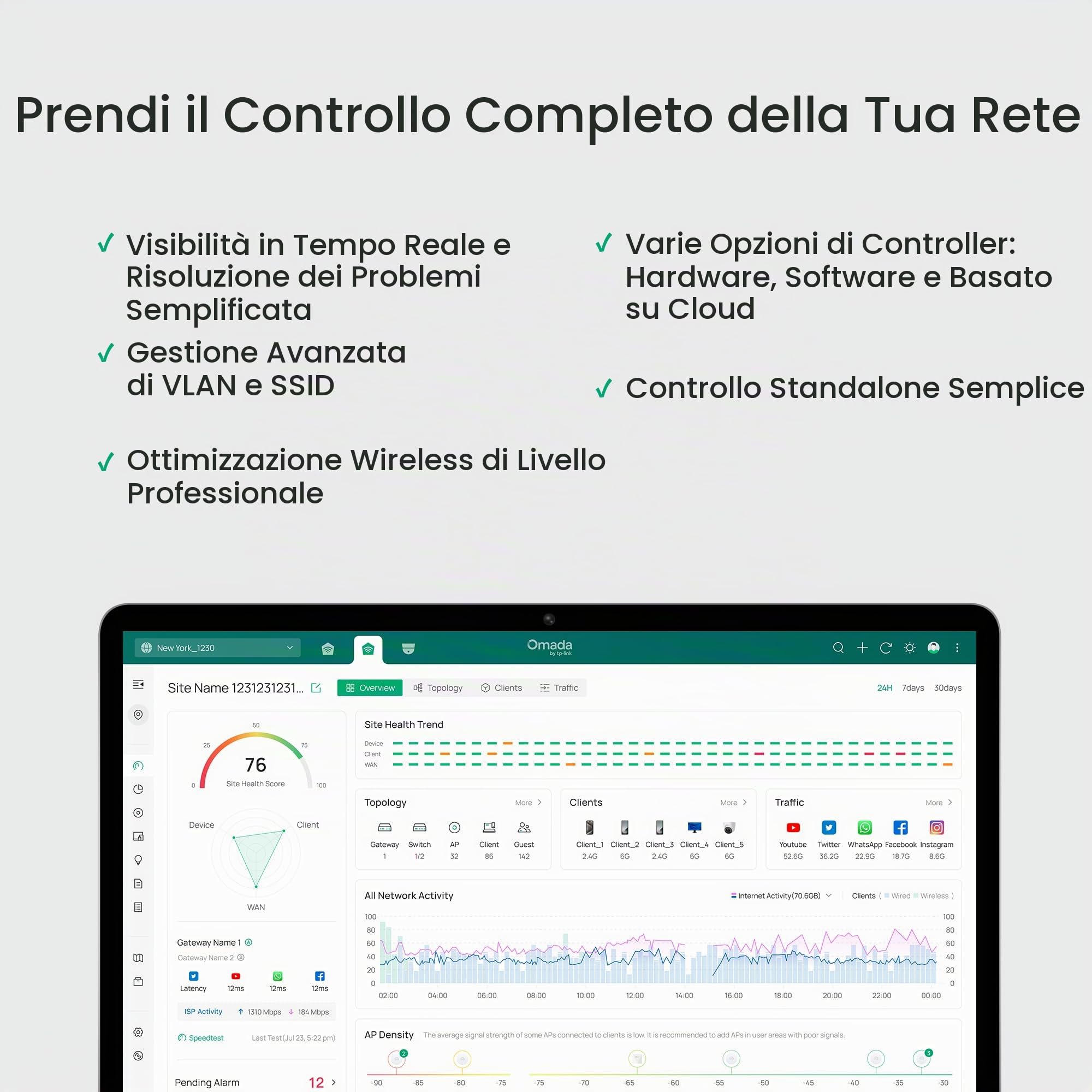 TP-Link Omada Punto di accesso esterno a lungo raggio - Prolunga WiFi universale compatibile con WiFi 6 AX1800 a doppia banda, fino a 3200 m², alimentato da PoE, IP65 resistente alle intemperie