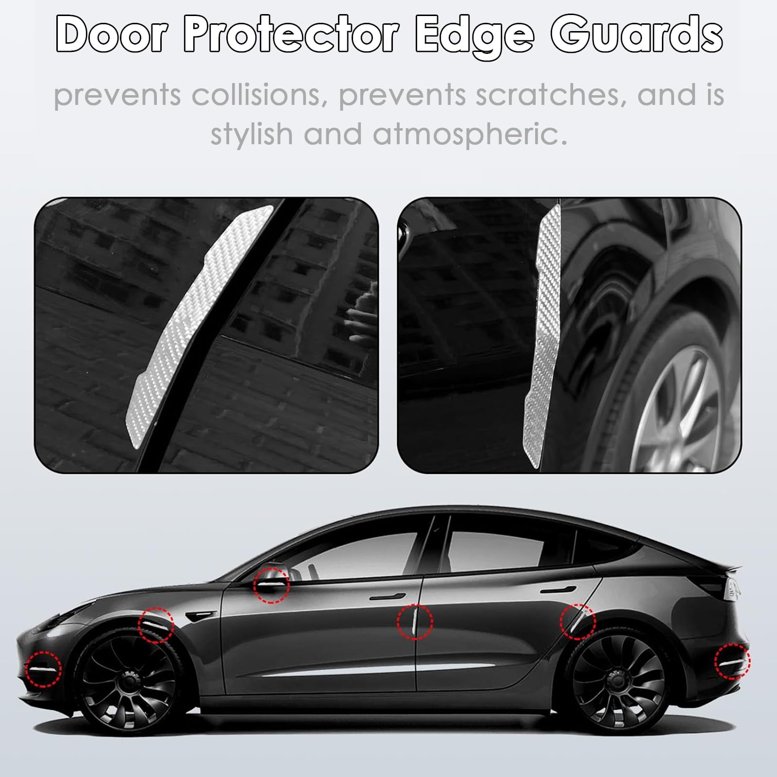 Amazon | TSTESE ドアプロテクター エッジガード Teslaモデル3 Y X S