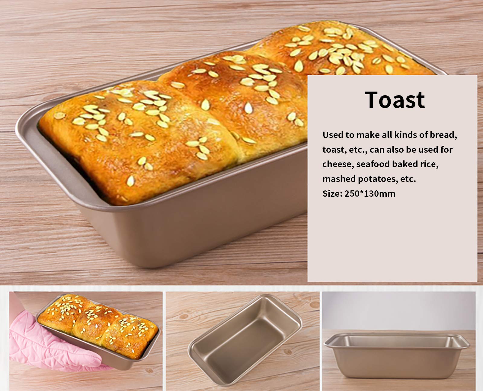 Juego de bandejas para hornear Bandejas para hornear antiadherentes Molde para hornear con revestimiento antiadherente doble Adecuado para horno, horno microondas, lavavajillas (varias opciones) (re