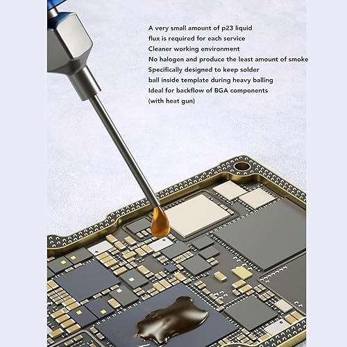 Miniatura 5 de Pasta de soldadura, lata de soldadura para reparación de soldadura electrónica Tabbing Mantenimiento de alambre BGA Componente Reflujo 10cc Amarillo