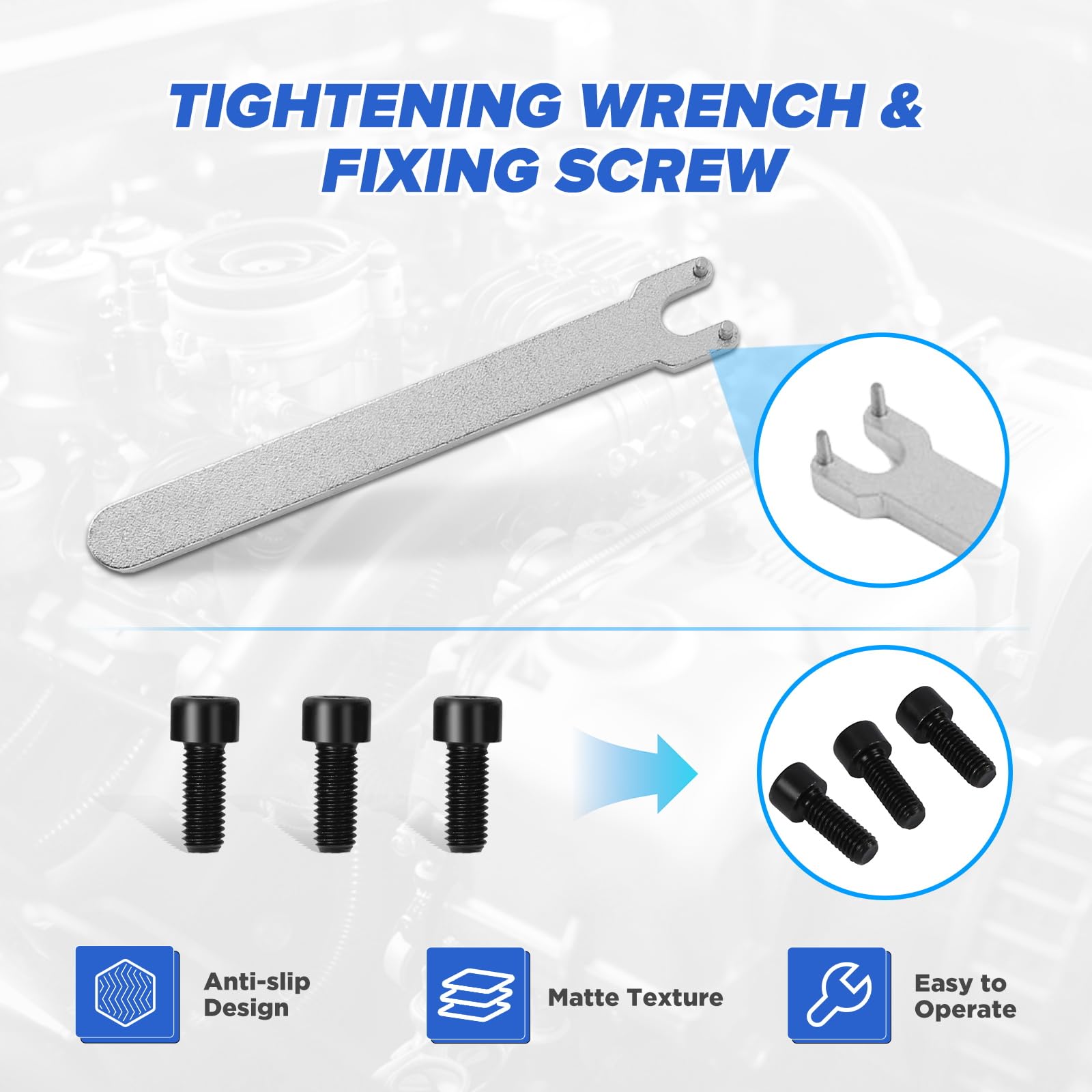Set di Attrezzi per bloccaggio Cinghia di distribuzione – Strumento di allineamento Albero a camme Compatibile con Fiat 500 Panda Punto 1.1L 1.2L 1.4L 8V e Ford KA