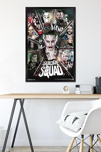 Miniatura 6 de Trends International DC Comics Movie - Escuadrón suicida - Póster de pared circular, 22.375 x 34 pulgadas, versión enmarcada en negro