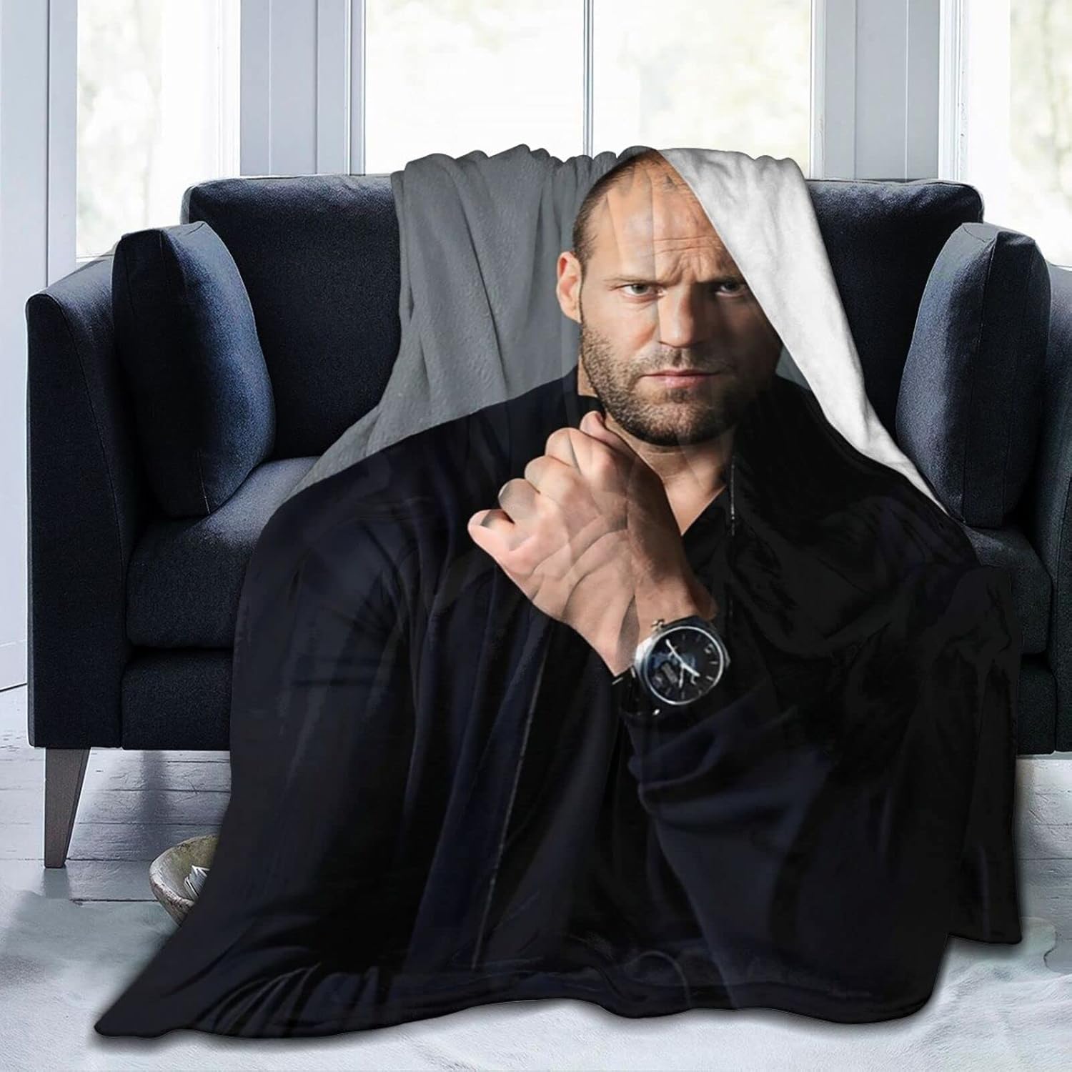Jason Statham Blanket, Lightweight & UltraSoft Flannel