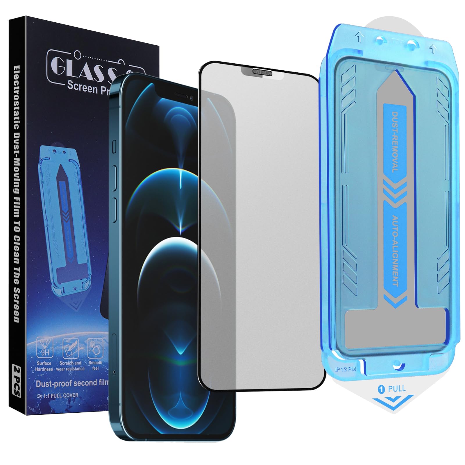 Screen Protector for iPhone 12 Pro Max Matte 6.7-Inch 9H Tempered Glass