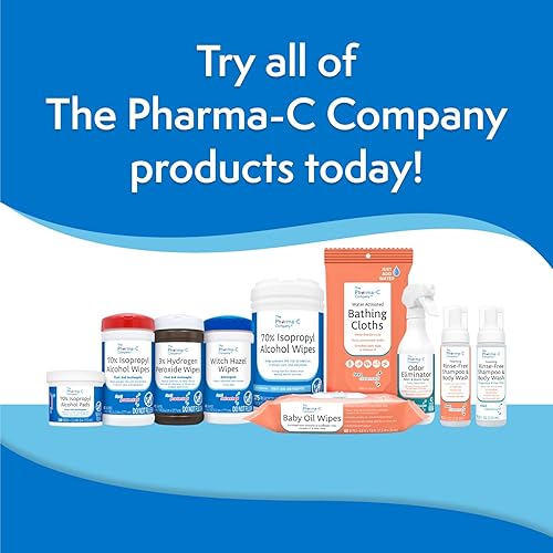 Miniatura 8 de The Pharma-C Company -Toallitas de alcohol isopropílico al 70% 6 unidades - 40 botes - Limpiador antiséptico de heridas IPA a granel con tapa de