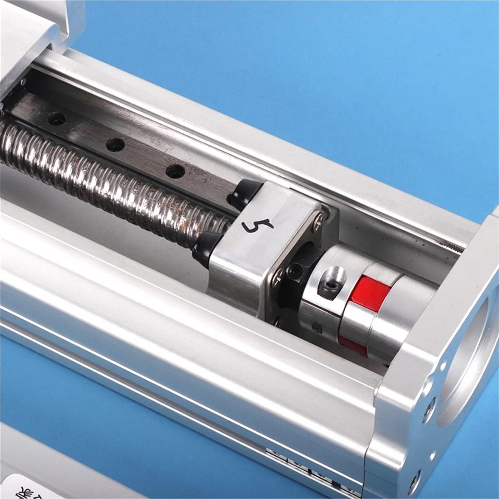 Module de guidage linéaire en aluminium CNC entièrement fermé 80 mm Guide de rail linéaire 100 ~ 1000 mm Vis à billes linéaire 1605 1610