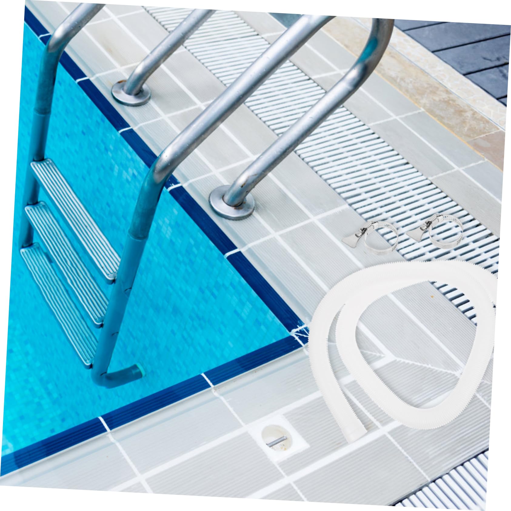 OFFSCH 1 Set Swimming Pool Hose Swimming Pool Accessories Swimming Pool Supply Pool Filter Hose Outdoor Pools Vacuum Pool Replacement Hose White Water Water Pump Plastic
