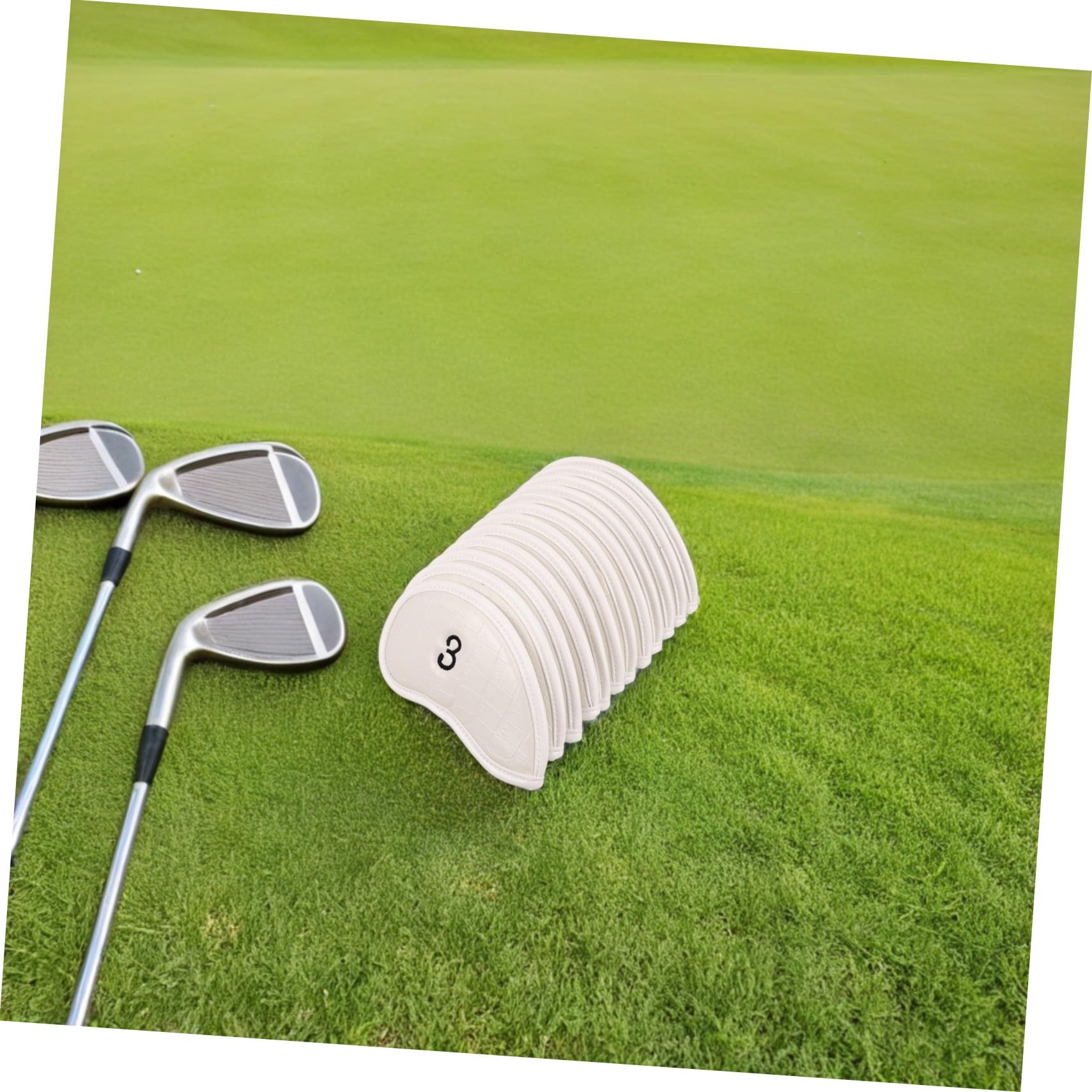 12 Piezas Fundas de Golf para Palos con Números Cubiertas de PVC Resistente para Driver de Fairway y Putter Protección Duradera y Organización para Clubes de Golf