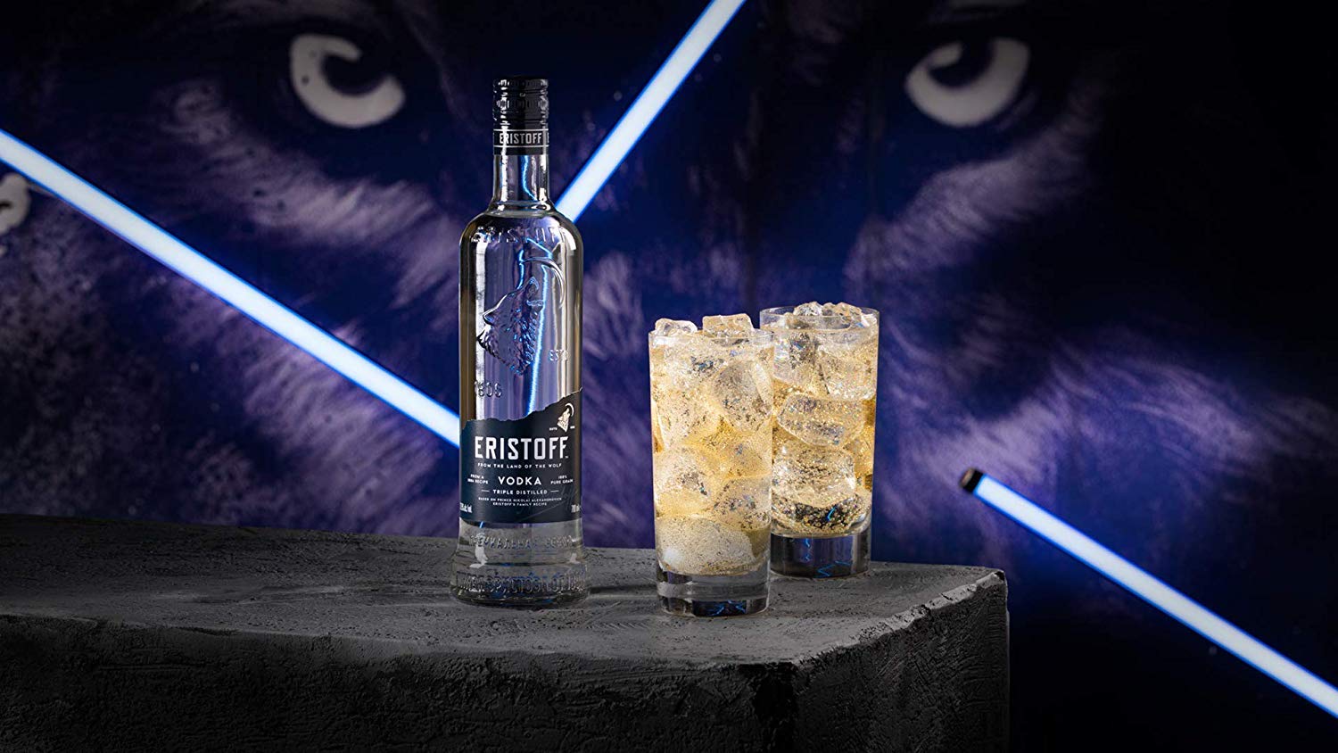 ERISTOFF Premium Vodka, 37,5% Vol, 70cL / 700mL, filtrado con carbón vegetal, vodka con triple destilación (Paquete de 6)