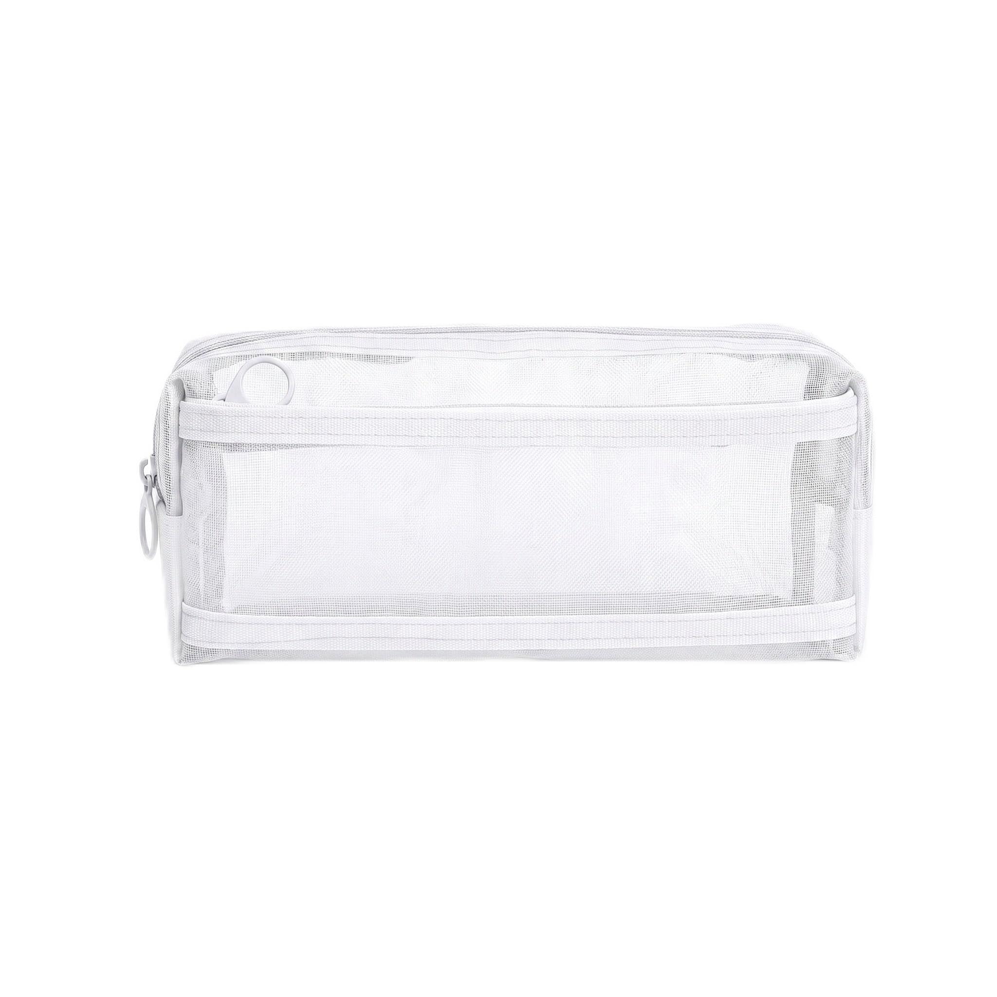Mtbricey Clear Pencil Case Transparent Mesh Pencil Pouch for Student