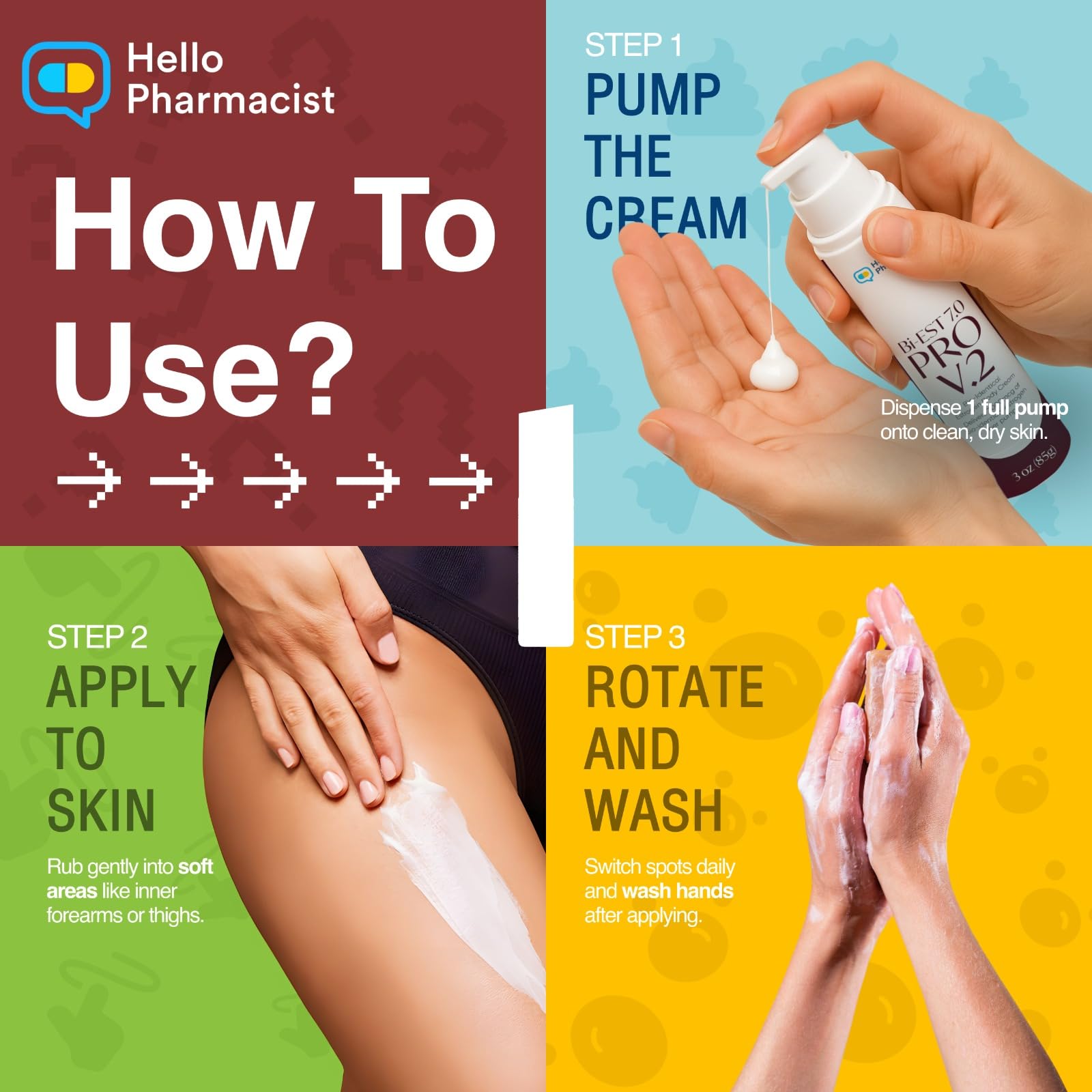 Amazon.com : HelloPharmacist BiEst 7.0 PRO V2 Bioidentical