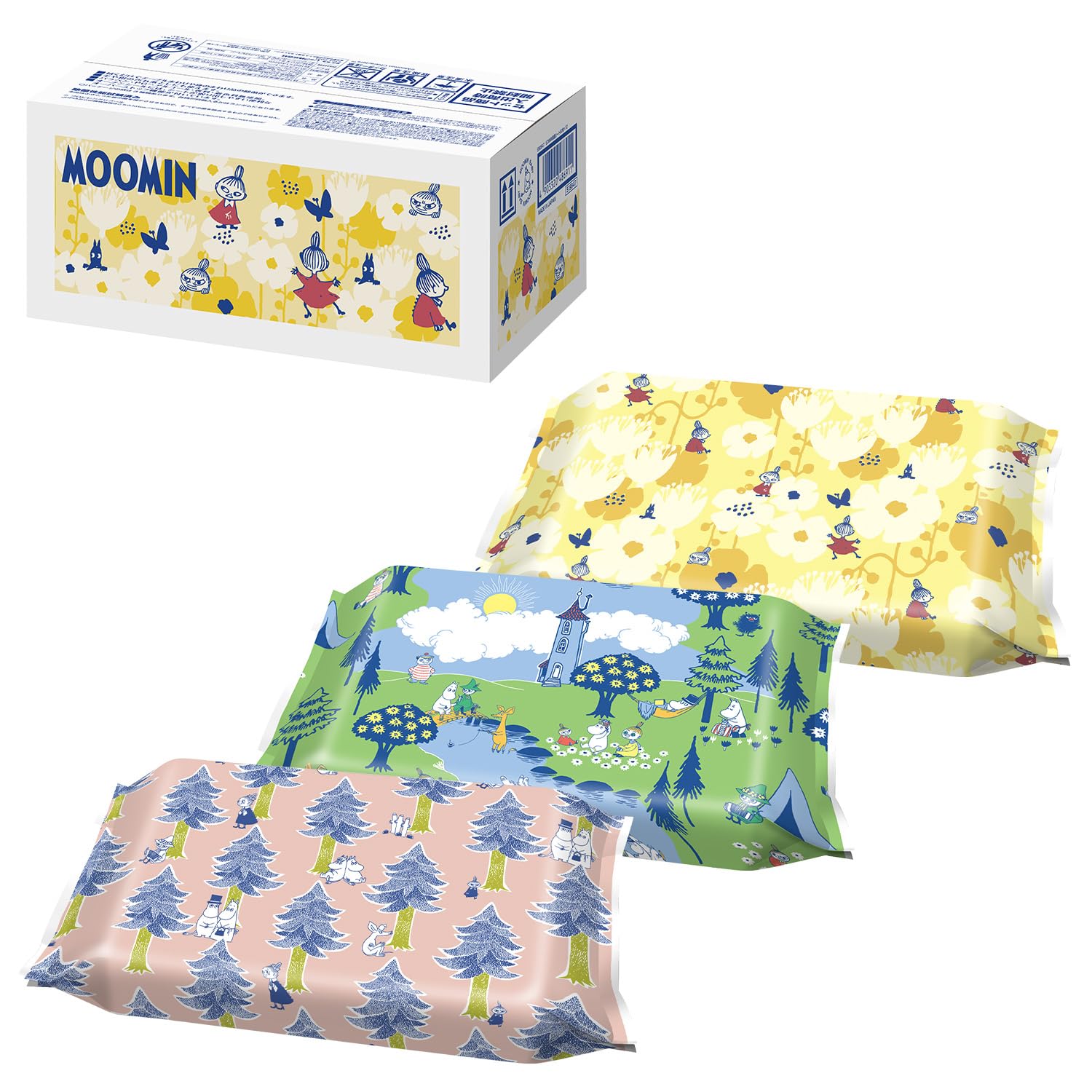 【ネット限定】 ムーミン ノンアルコール 除菌 ウエットシート 60枚入×12個…