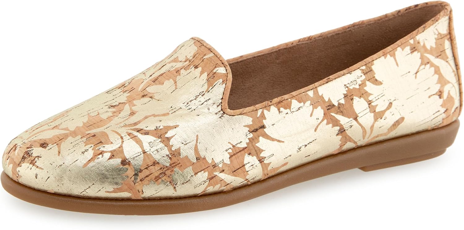 [Aerosoles] ローファー Betunia レディース 天然コルク/ゴールドフローラル 25.5 cm