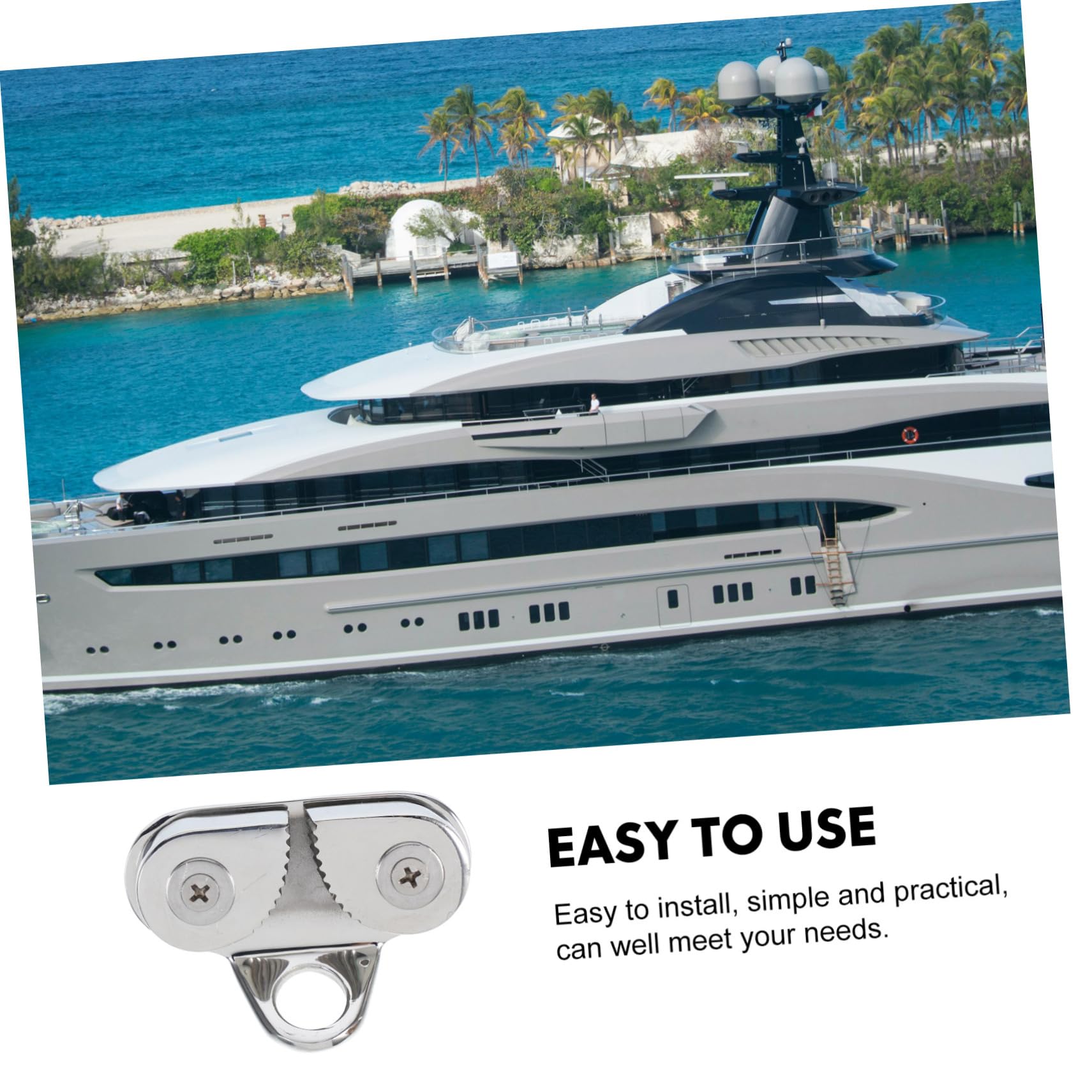 BESTonZON 316 Taquet Coinceur pour Voilier Harnais Taquet à Came pour Bateau Doubler Accessoire De Bateau Taquets De Bateau Taquet à Came avec Marin d'acier Canoë Accessoires De Bateau Marin