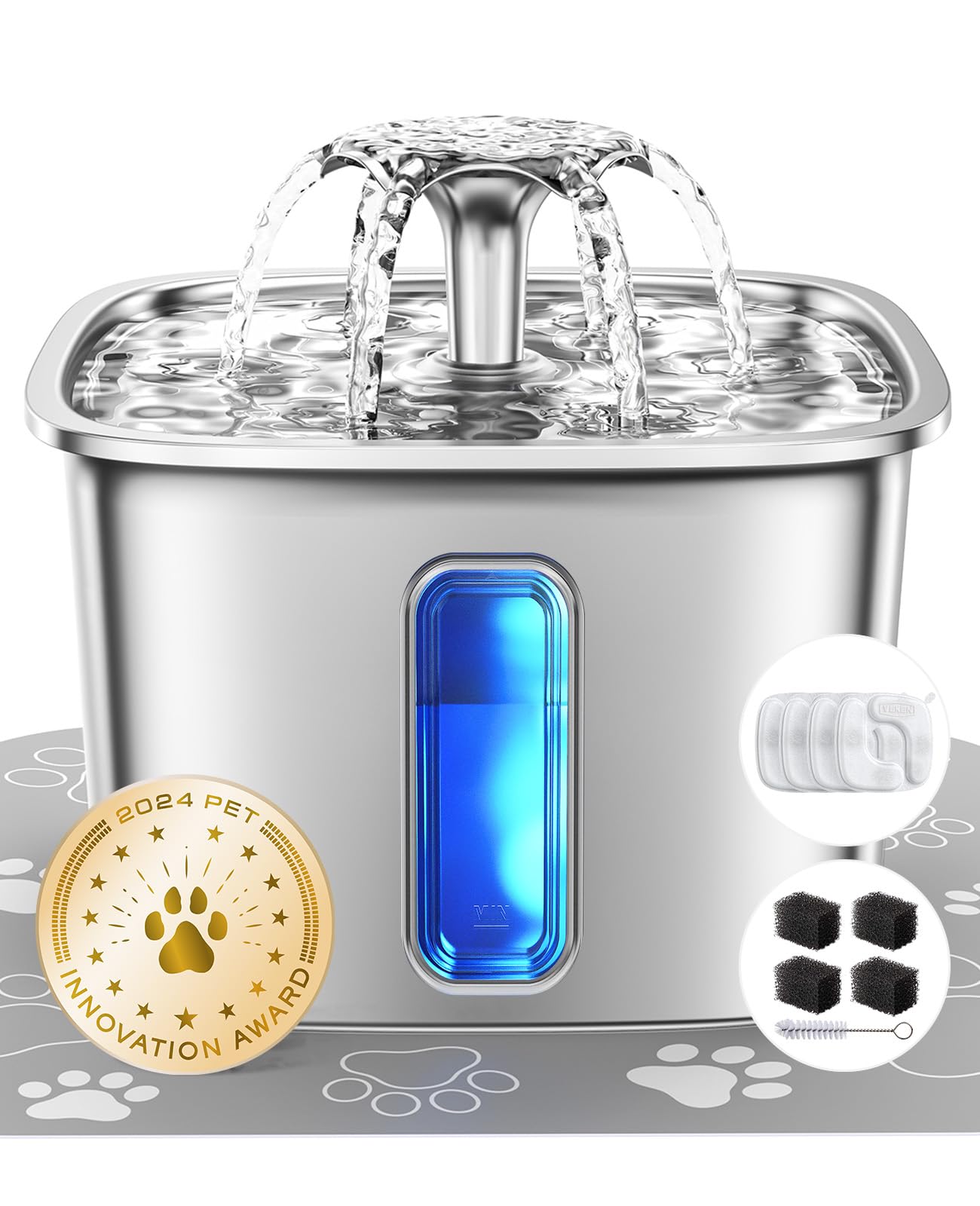Veken Pet Fountain Review: Thin Stainless Steel & Cleaning Concerns — Is It Worth the Innovation Award?