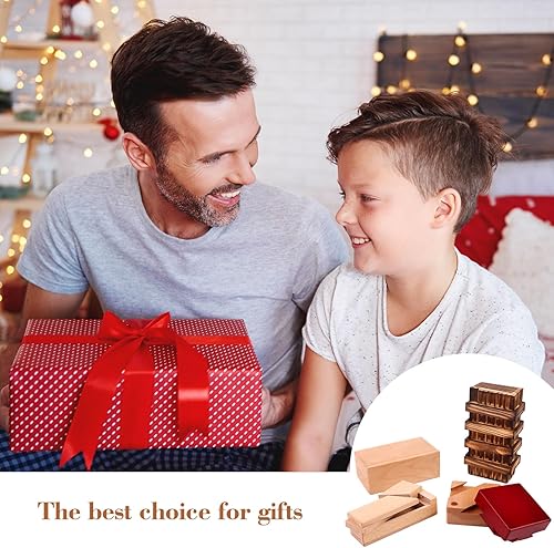 Miniatura 7 de Caja de rompecabezas de madera con compartimento oculto, caja de rompecabezas secreta 3D, cajones mágicos, caja mágica secreta, caja de madera para