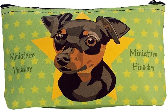 Amazon イラストポーチ ミニチュアピンシャー 耳たれ グリーン シュワンツ ペット用品 通販