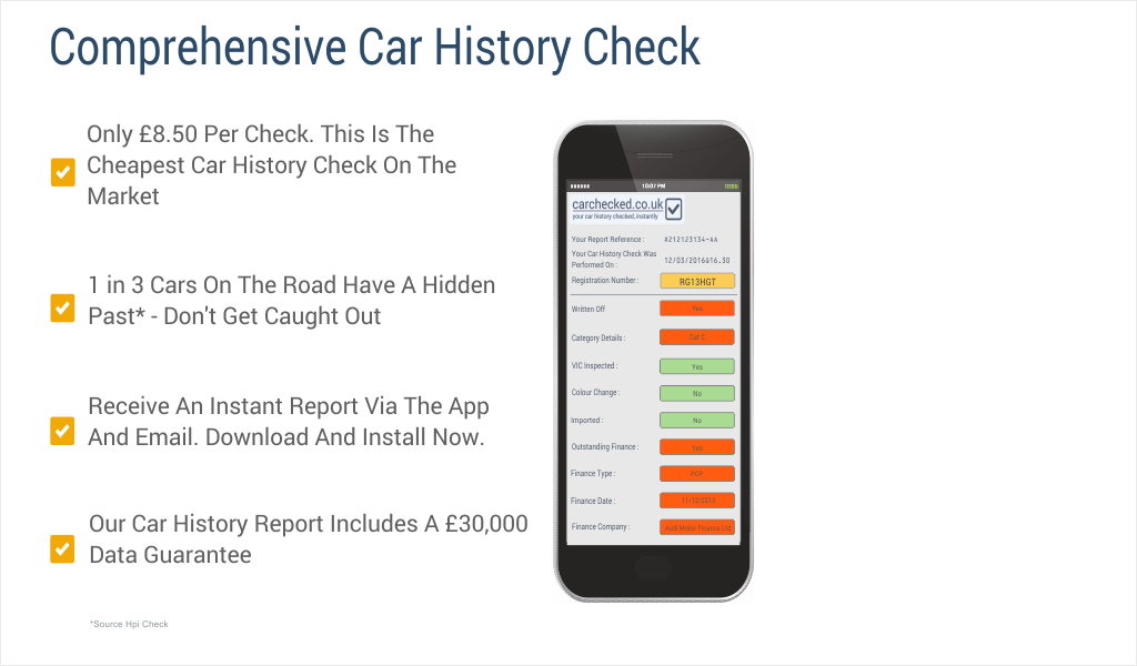 Car Checked Comprehensive Car History HPI Check App on Amazon Appstore