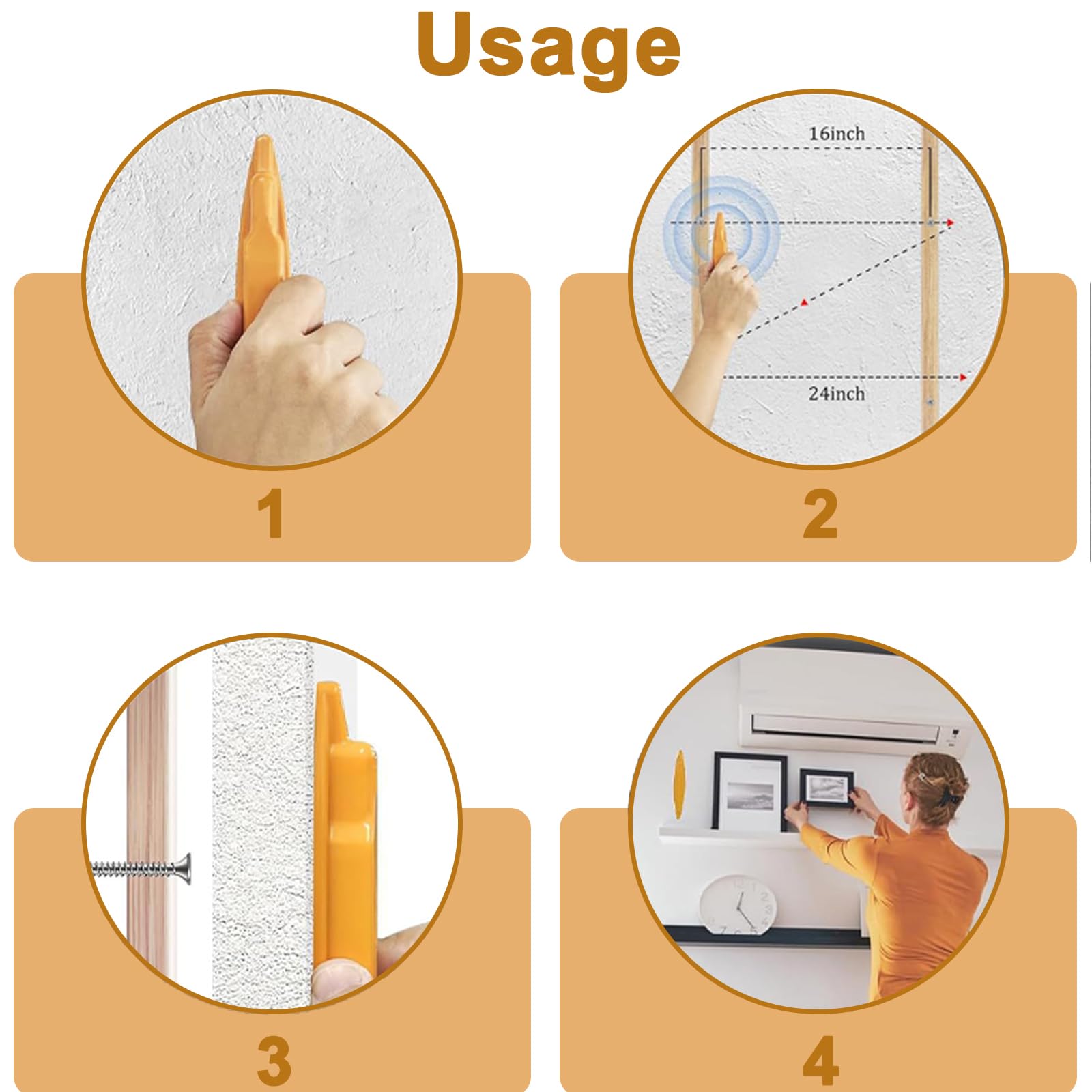 2 PCS Magnetic Stud Finder, Compact and Portable Wall Stud Finder - Image 4