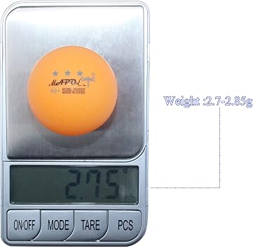 MAPOL 100 Counts 3-Star Orange Practice Ping Pong Balls Advanced Table Tennis Balls