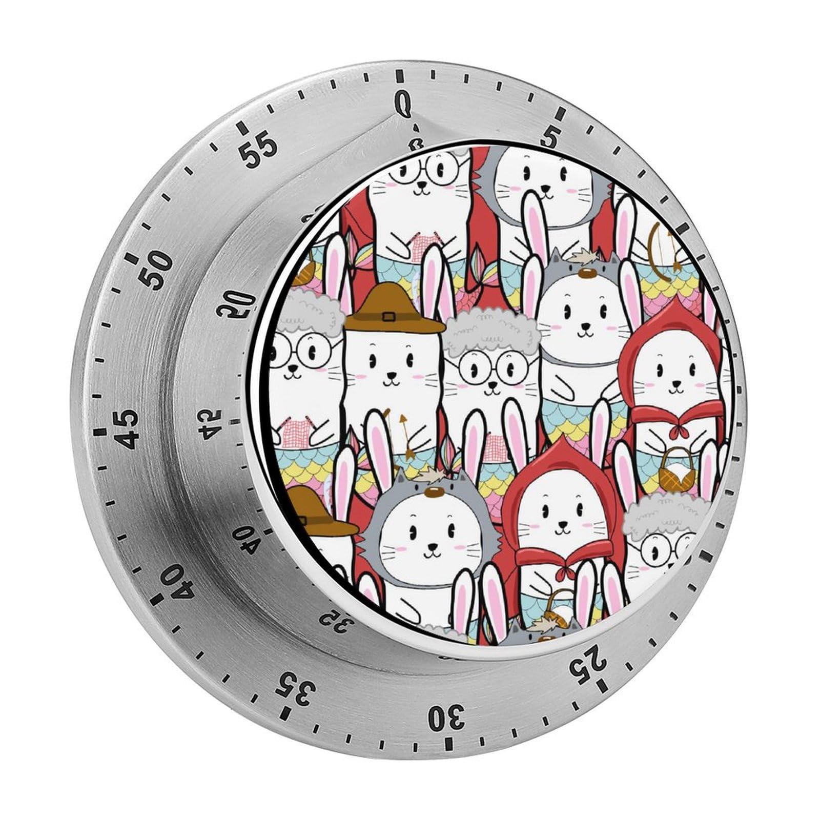 Minuterie magnétique lapins de dessin animé fitness et classe