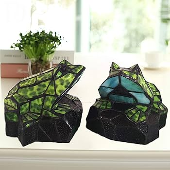 Amazon | ティファニースタイルカエルステンドグラスのガラスの 