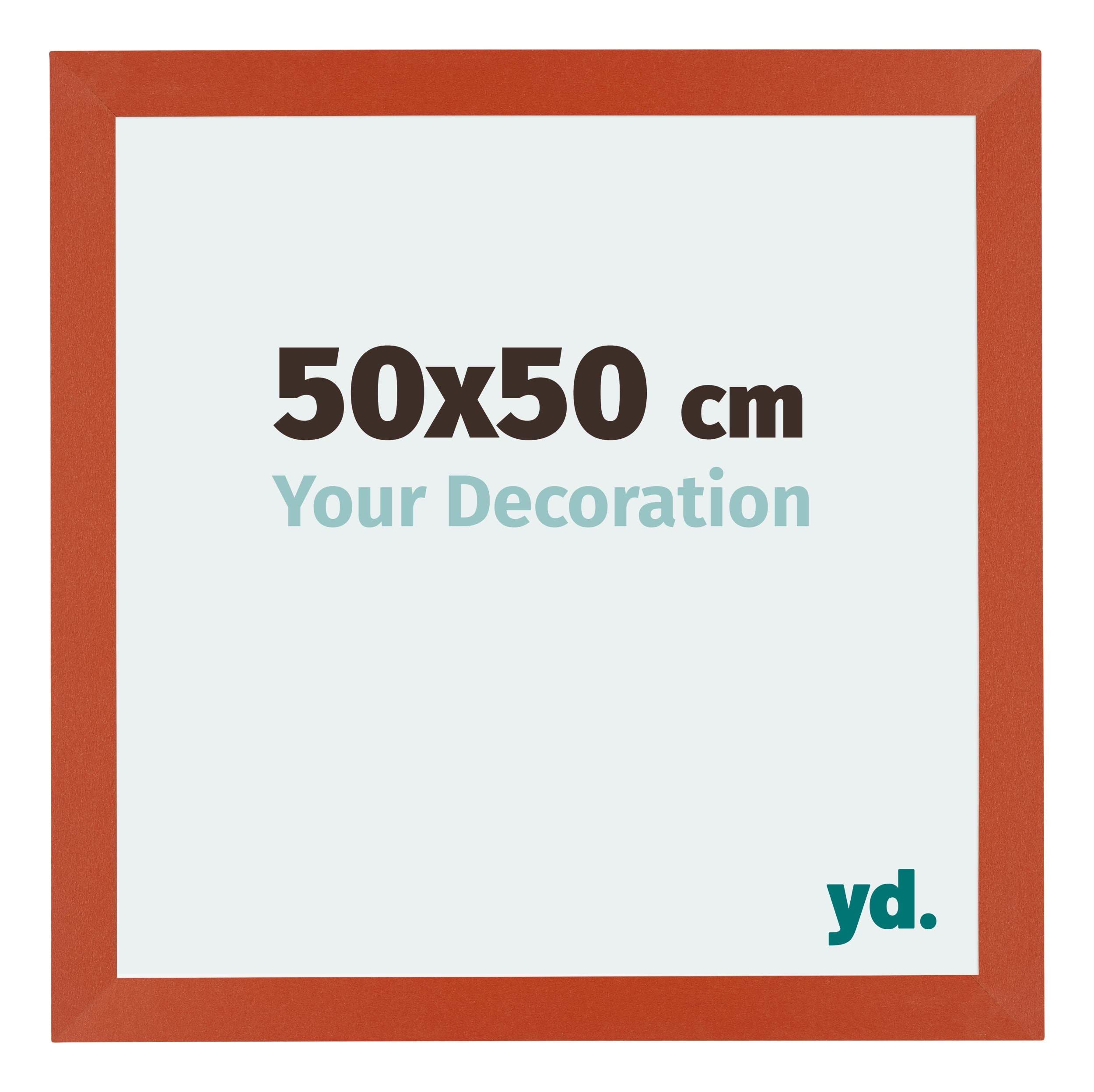 Your Decoration - Puzzle frame 50x50 - Orange - Puzzle frame 500-1000 Pieces - MDF Photoframe - Mura
