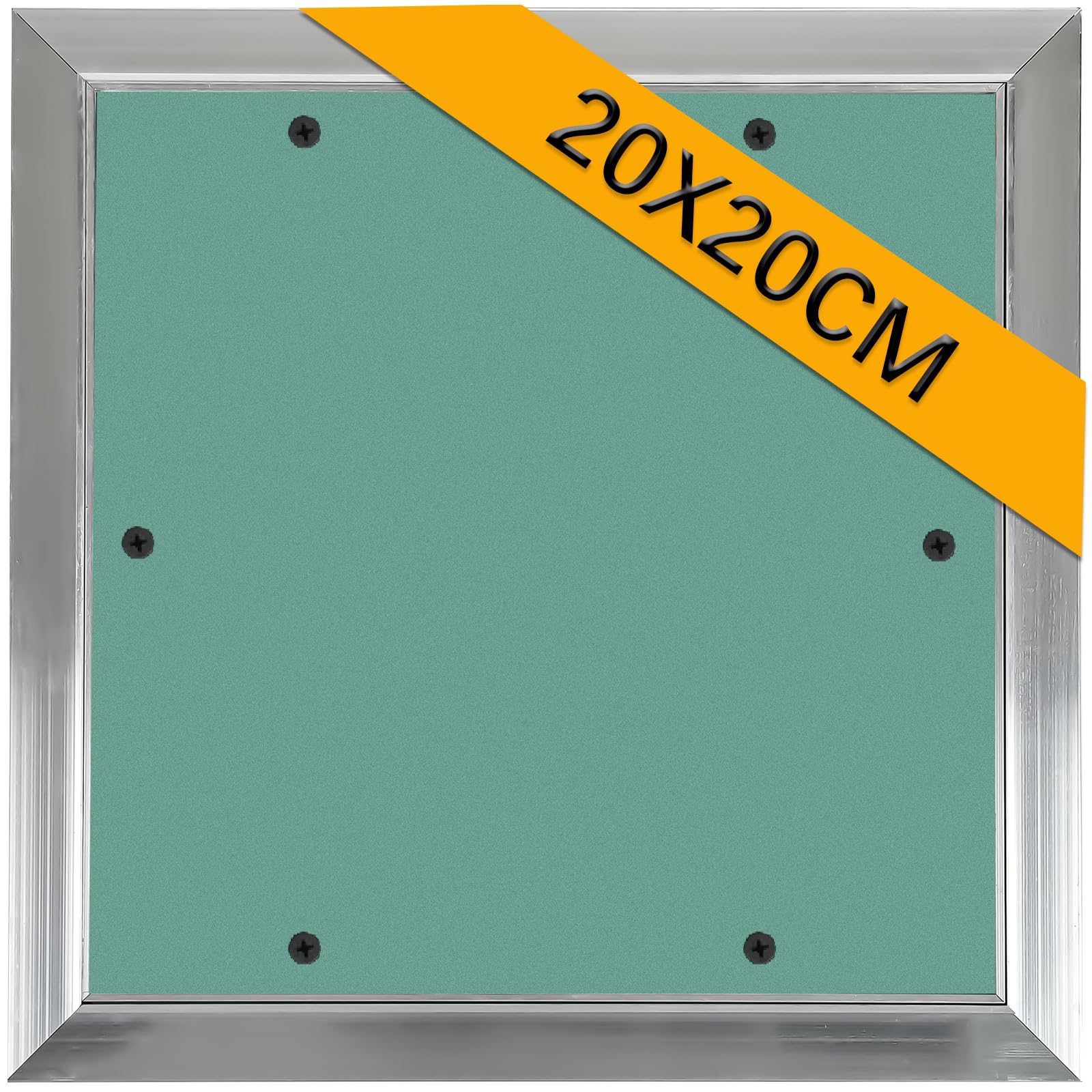 Tapa de revisión de 20 x 20 cm, apertura de mantenimiento GK, placa de yeso de 10 mm, marco de aluminio, puerta de inspección, puerta de mantenimiento, solapa invisible para habitaciones