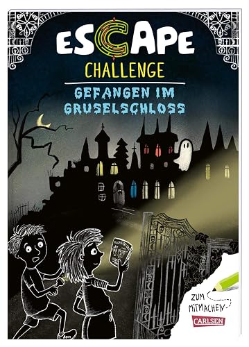 Escape-Buch für Grundschulkinder: Escape Challenge: Gefangen im Gruselschloss: Gruseliger Rätselkrimi für junge Detektive ab 8 Jahren mit mehrfach spielbaren Logikrätseln