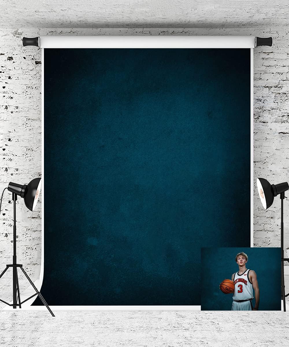 Kate 5x7ft Dark Blue Backdrops for Photography Blue Abstract Portrait Backdrop Photo Studio Props