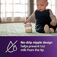 Vista 6 de Philips AVENT - Biberón natural con boquilla de respuesta natural, transparente, 4 onzas, 1 paquete, SCY900/91