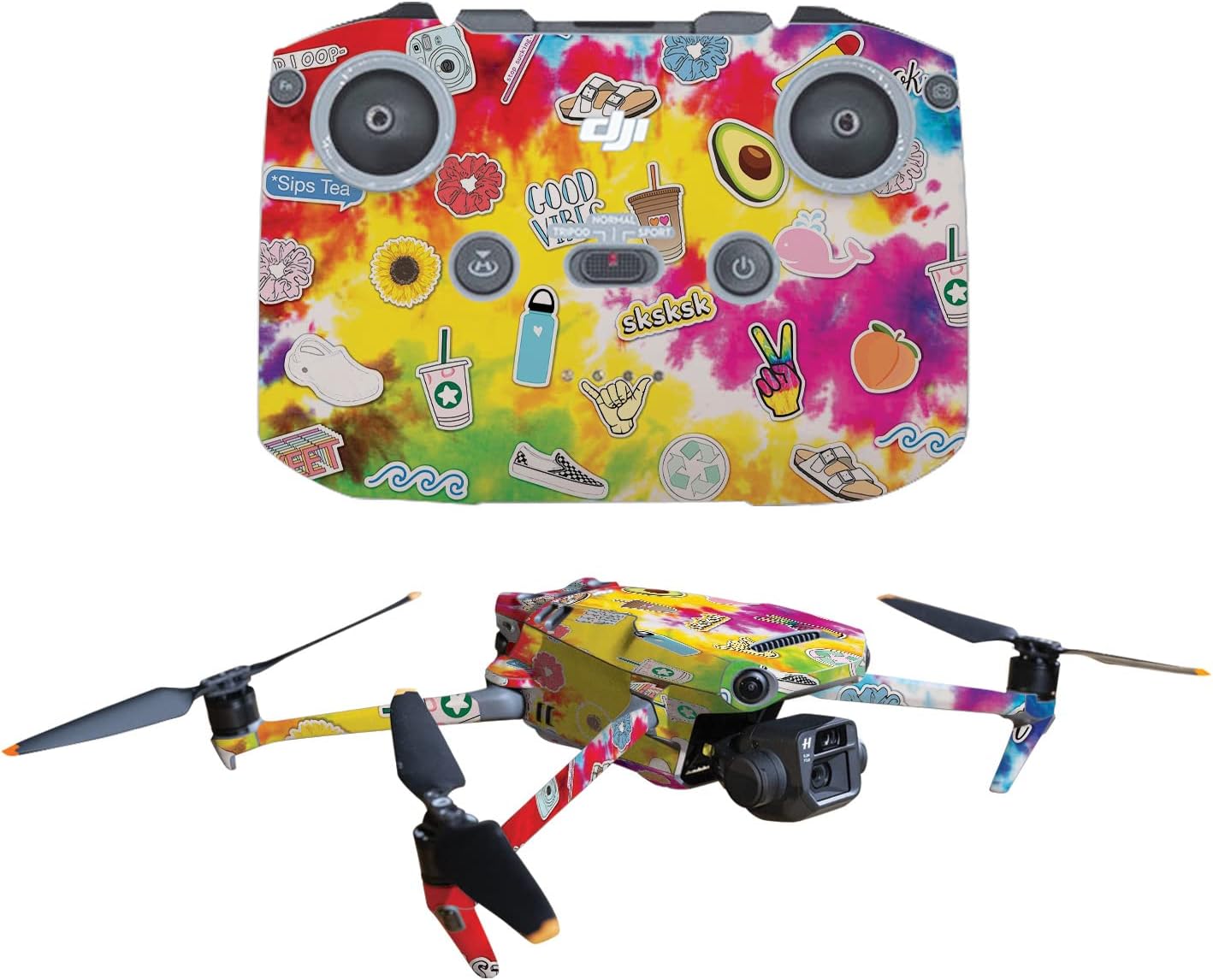 MightySkins Skin Compatible with DJI Mavic 3 – VSCO Girl  Protective, Durable, and Unique Vinyl Decal wrap Cover  Easy to Apply, Remove, and Change