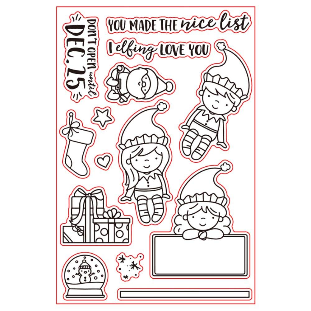 Timbri Trasparenti Inkadinkado - Personaggi Preferiti Di Natale - Set 11 Pezzi - 2