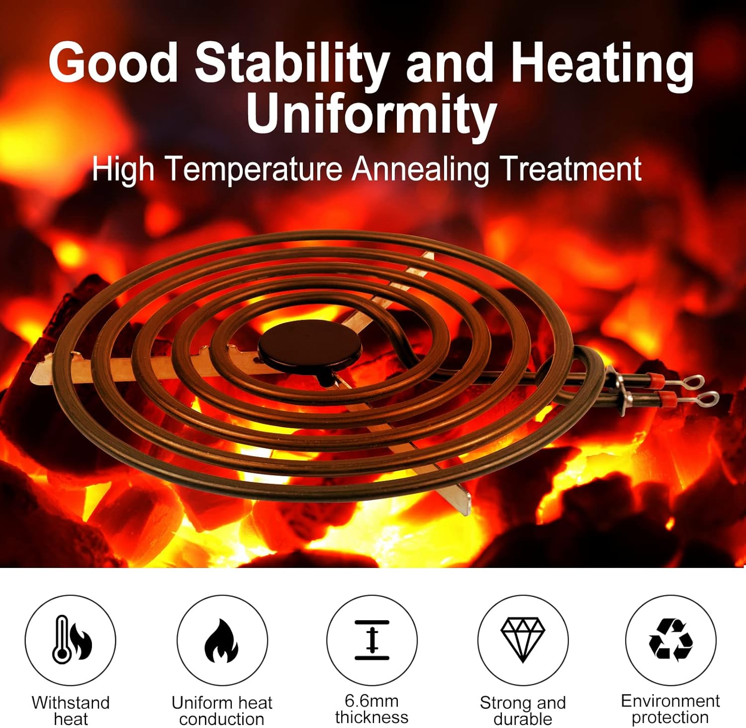 S-Union 4 Pack MP22YA Electric Range Burner Element Unit Set - 2 pcs MP15YA 6" and 2 pcs MP21YA 8" Replacement for Hardwick & Kenmore & Maytag & Norge & Whirlpool Electric Range Stove : Appliances