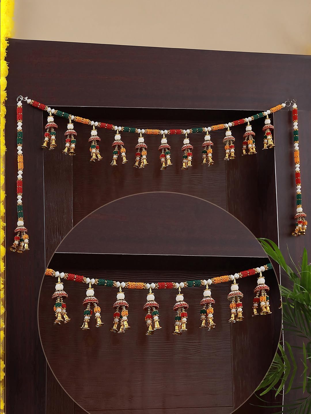 TIED RIBBONS Torans for Main Door Bandhanwar for Entrance Door Wall Hanging Bandarwal for Festive Diwali Decor - Diwali Decoration Item for Home Decor (Length 36 inch) (B0CJ4VTVDR) Amazon Price History, Amazon Price Tracker
