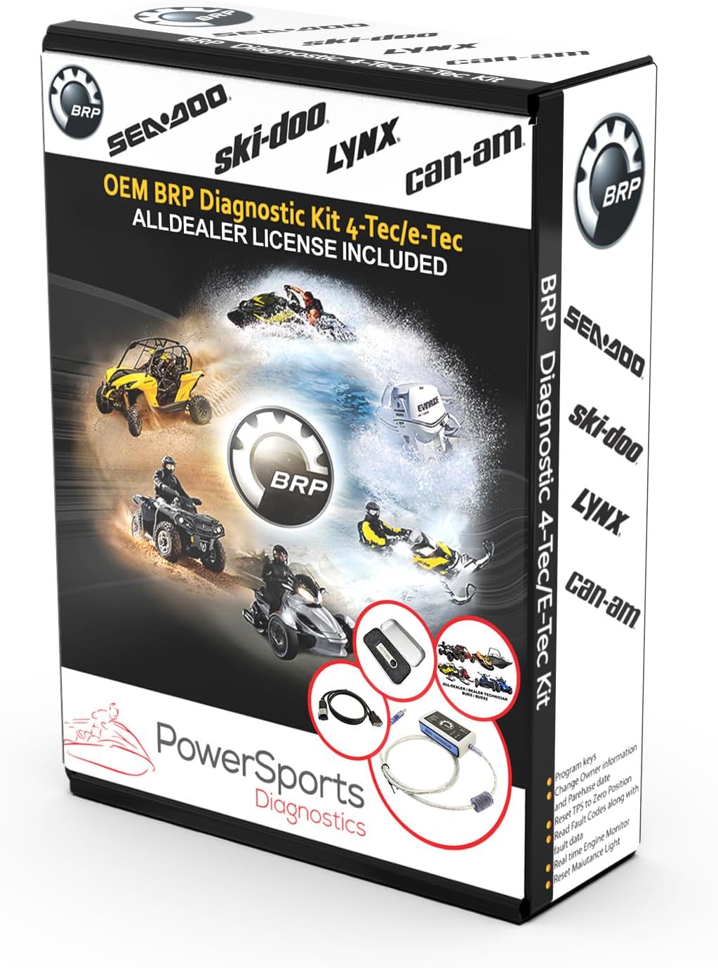 POWERSPORTS DIAGNOSTICS BRP BUDS / BUDS2 MPI-3 Scanner All-dealer/Dealer Technician 4TEC/ETEC for SEADOO SKIDOO CANAM LYNX