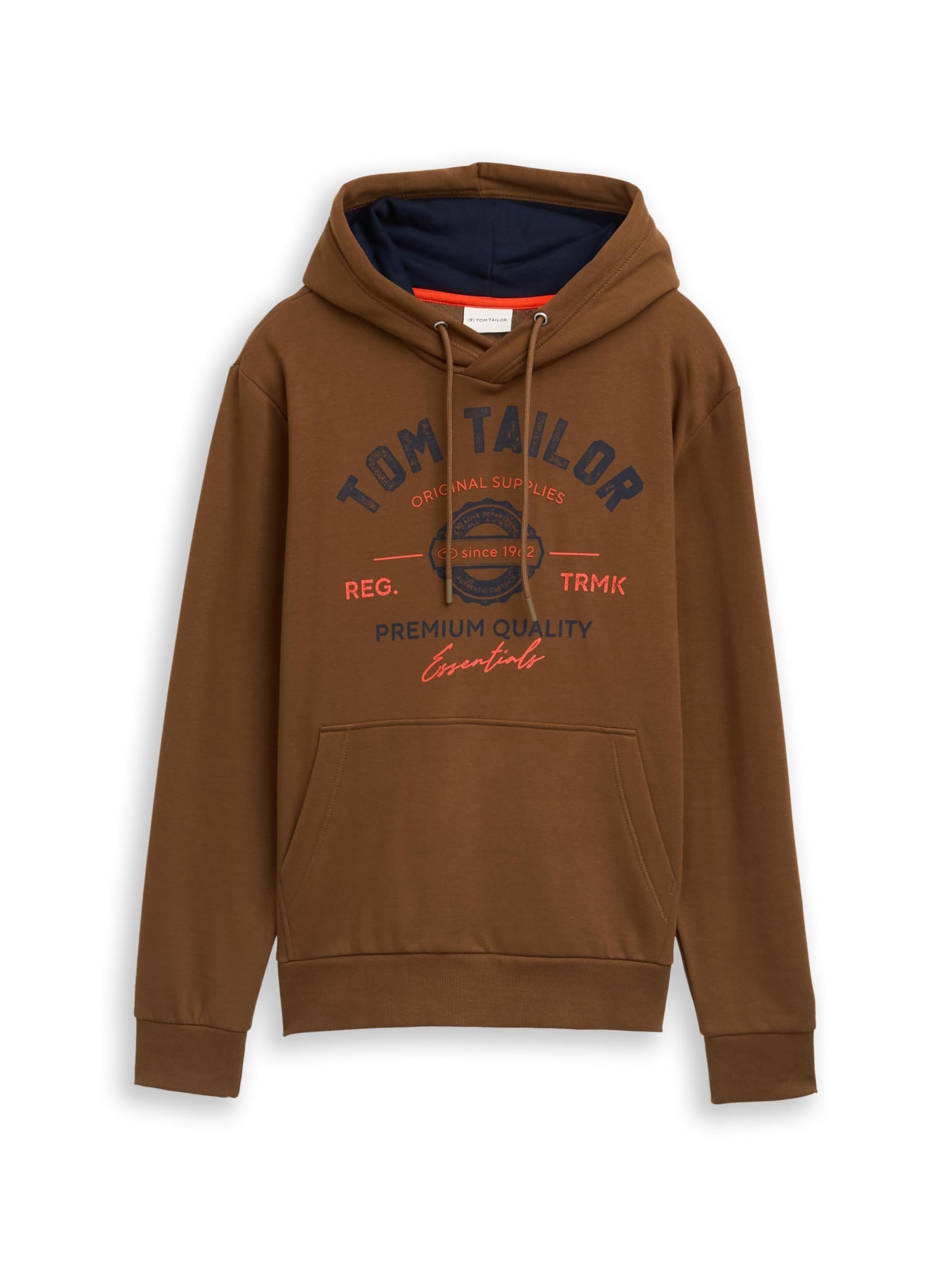 Tom Tailor Herren Hoodie Sweatshirt mit Logo-Print