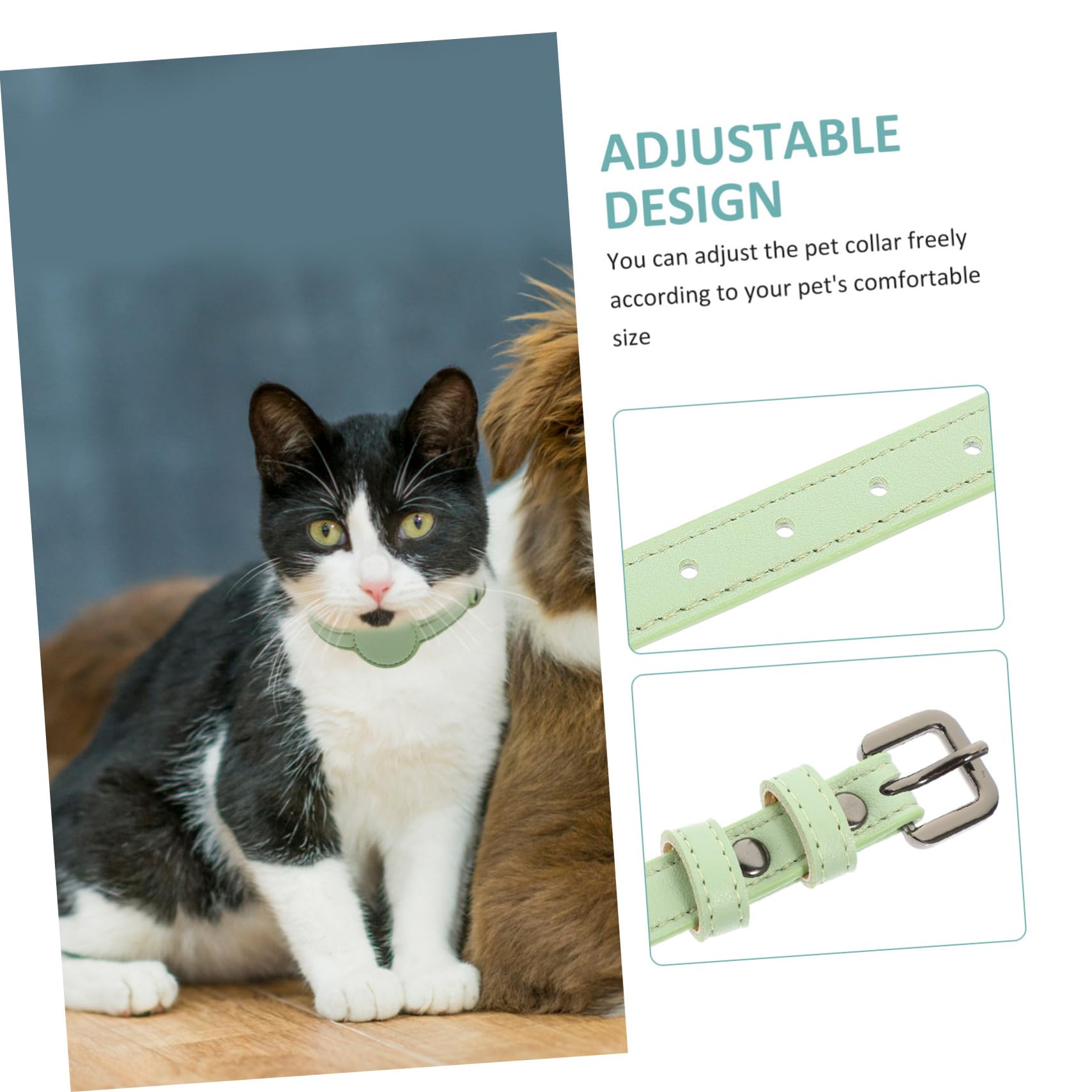 ABOOFAN 5st Pet-pu-Kragen Welpenhalsband Welpenhalsbänder Für Kleine Welpen Zubehör Für Katzenhalsbänder Für Neugeborene Welpen Sicherheitshalsband Für Katzen Haustier Tracker