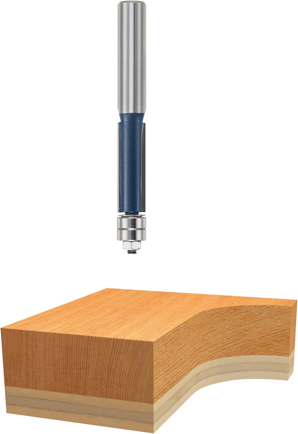 Bosch 85410M 1/4 In. x 1 In. Carbide Tipped 1-Flute Straight Bit