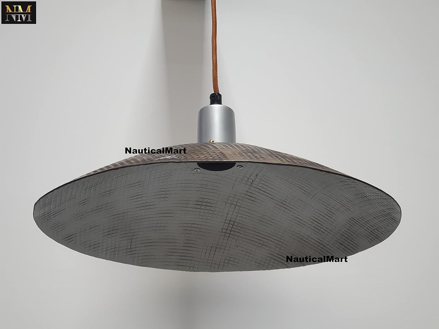 NauticalMart Hammered Brass Light Retro Pendant Light Design Vintage Brass Pendant Lighting for Kitchen Luxury Dining Room Shop Decoration Lamp (Rustic Chandelier Light)