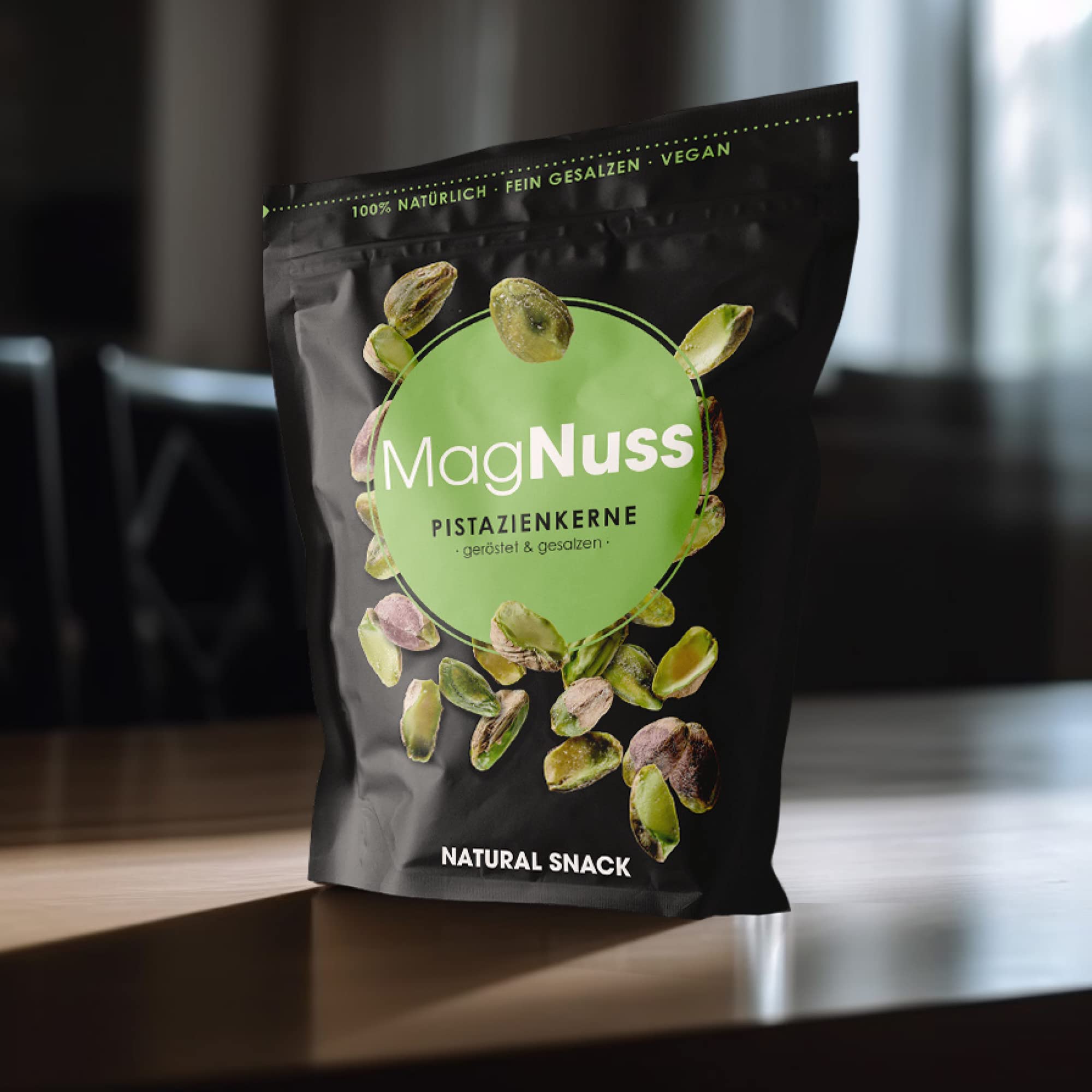 MagNuss Pistazienkerne | Geröstet, gesalzen & geschält | 12x 125g-Packung | Premium-Qualität | Reich an gesunden Nährstoffen | Perfekter Snack für unterwegs | Vegan und glutenfrei