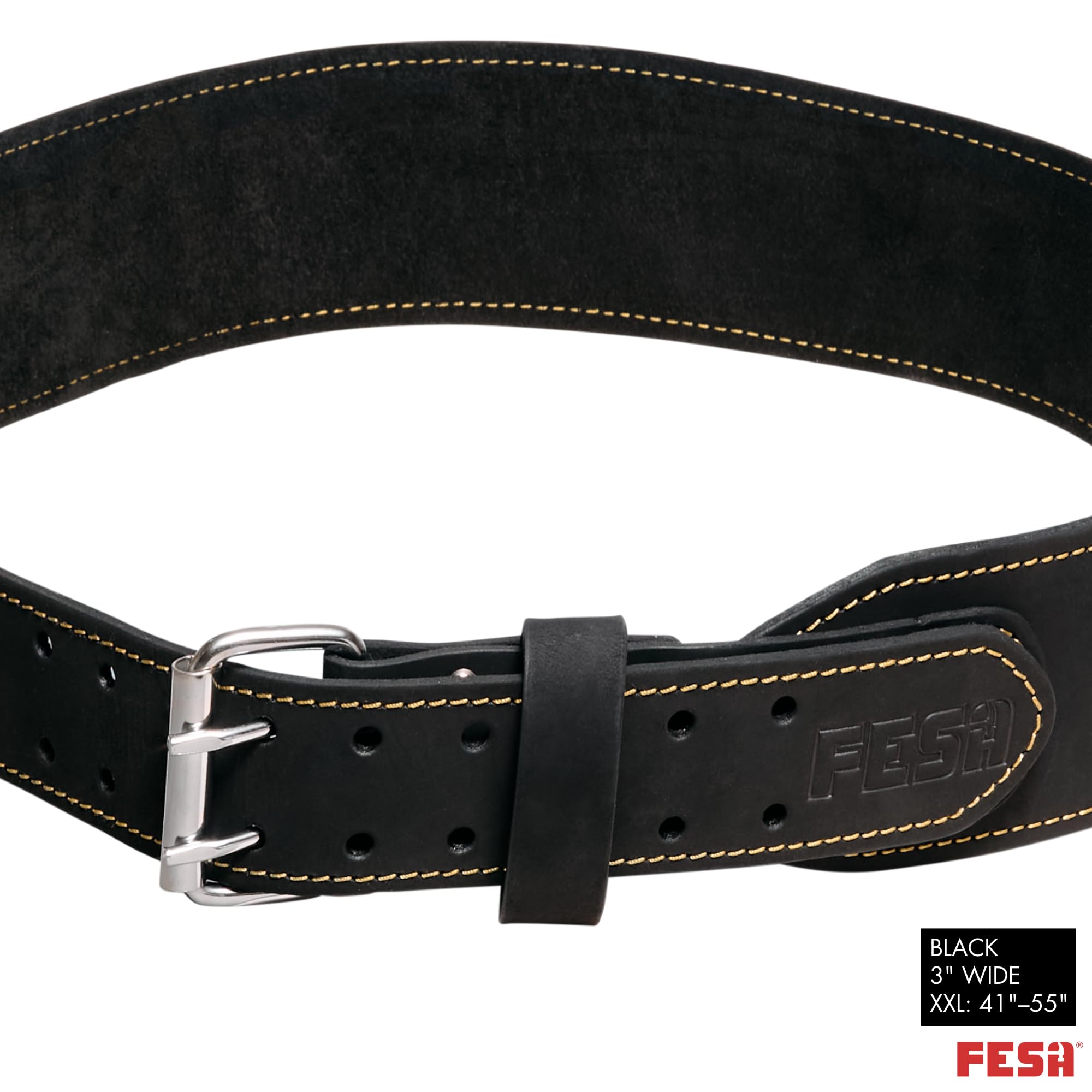 FESA Cinturón de herramientas de cuero para hombre, hecho a mano, de cuero de grano superior, para electricistas, carpinteros, profesionales de la construcción