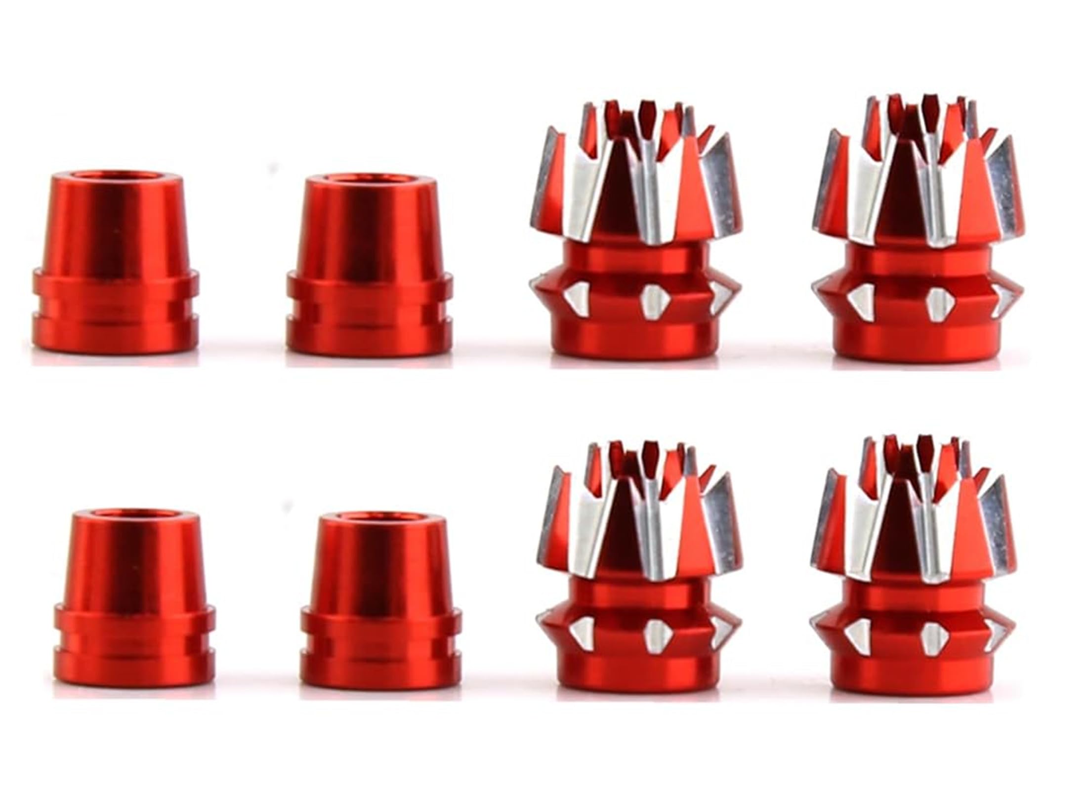 2 Sets Alloy M3 Size 3mm Transmitter 3D Stick Ends for Futaba/Spektrum DX7 FrSky Taranis X9 X7 RadioLink RC Multicopter Quadcopter(Red)