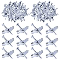 Vista 1 de Swpeet Kit de 30 pernos de palanca de 1/4 de pulgada y tuerca de ala para colgar artículos pesados en paneles de yeso