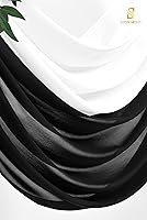 Vista 190 de Tela para envolver arco de boda, 4 paneles de 28 x 20 pies, cortinas de arco de boda rosa para ceremonia, cortinas de tela de gasa para cenador