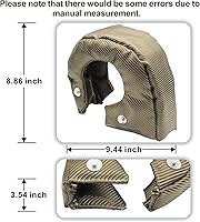 Vista 4 de t6 Manta térmica turbo Manta turbo t6 Compatible con turbo T5 T6 con dos muelles de sujeción