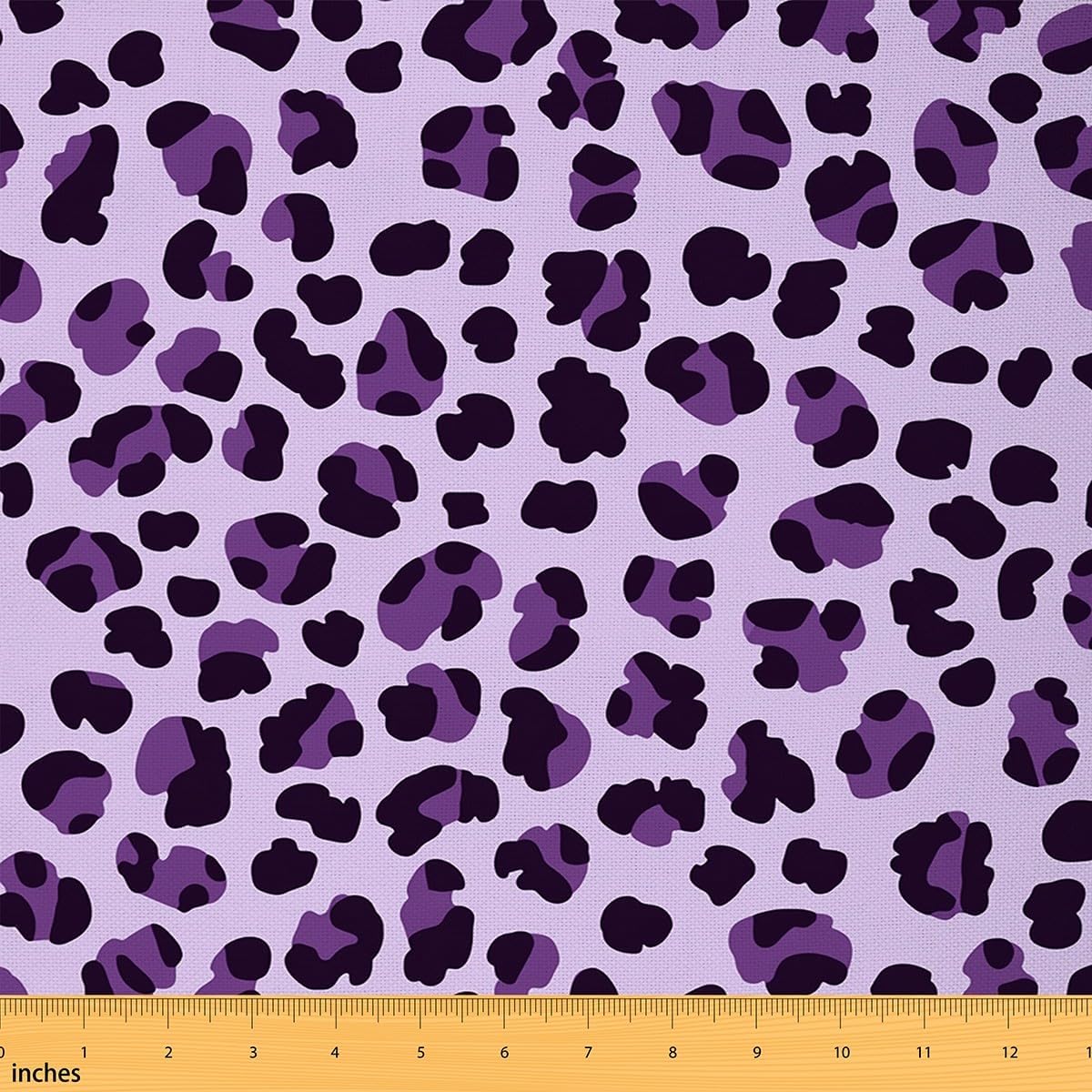Leopard Print Upholstery by The Yard, Cheetah Fabric for Quilting and Sewing, Wild Animal Safari Decorative Fabric, Purple, 3 Yards