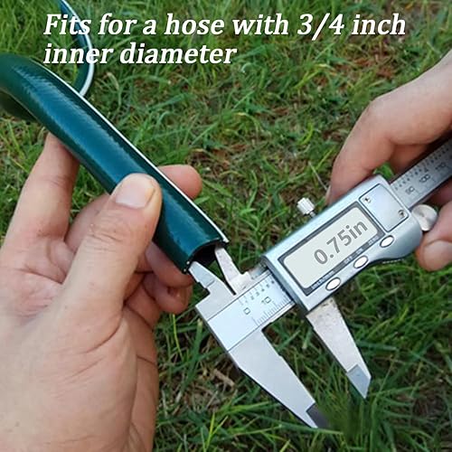 Miniatura 4 de Kichwit Paquete de 4 conectores de reparación de manguera de jardín de latón de 34 pulgadas con abrazaderas de acero inoxidable