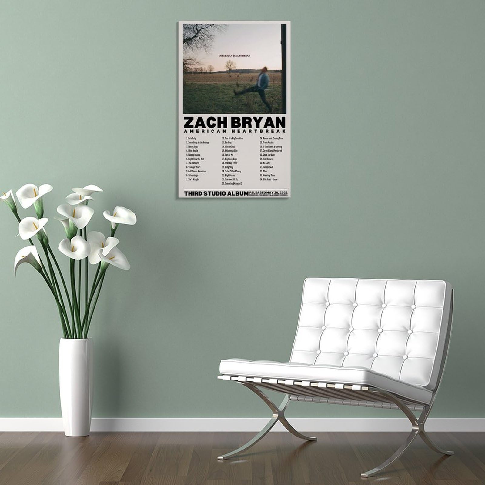 Zach Bryan - Póster de Zach Bryan, portada de álbum, pósteres para