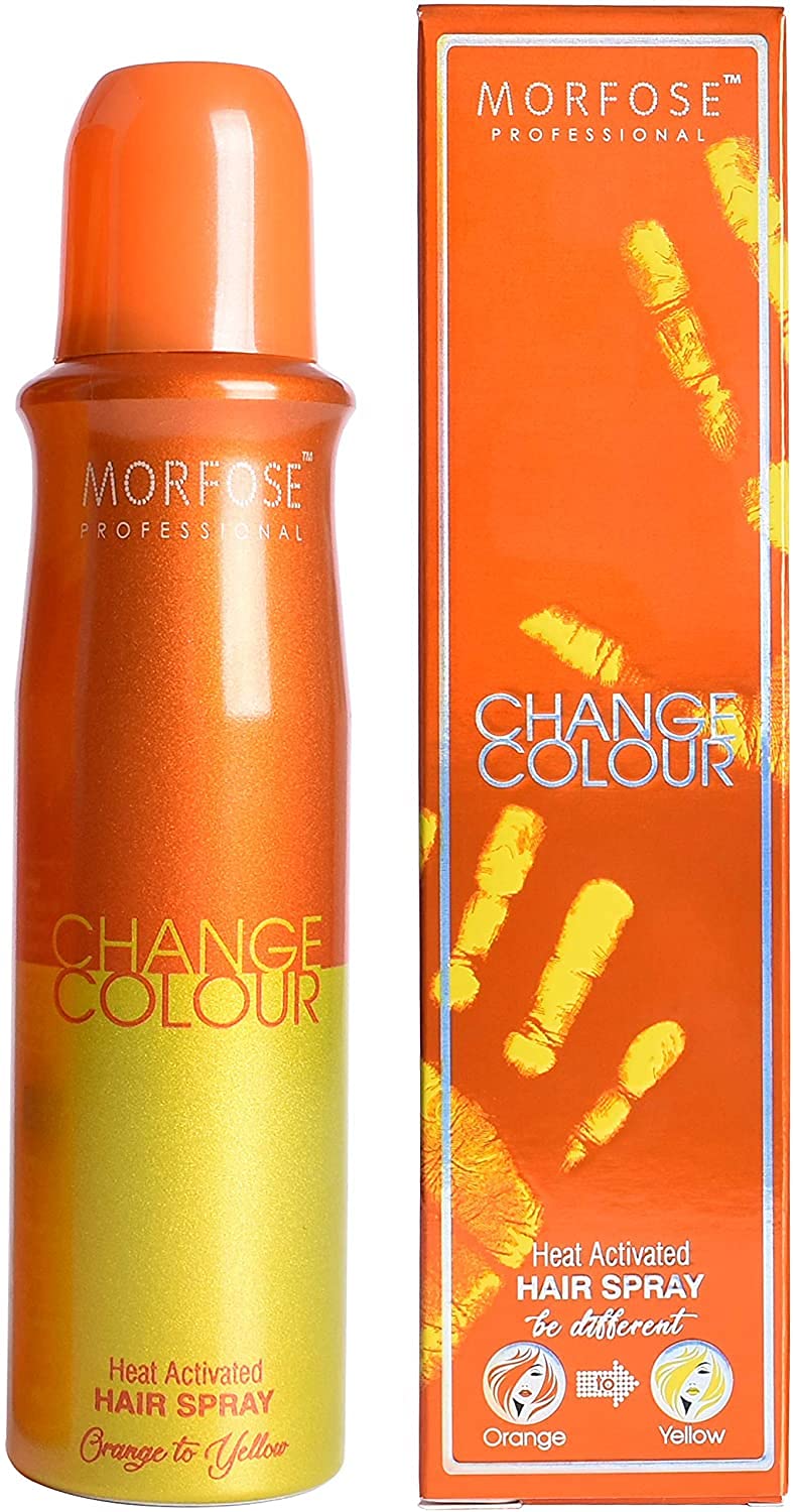 Morfose Change Colour Hair Spray 150 ml, Orange to Yellow
